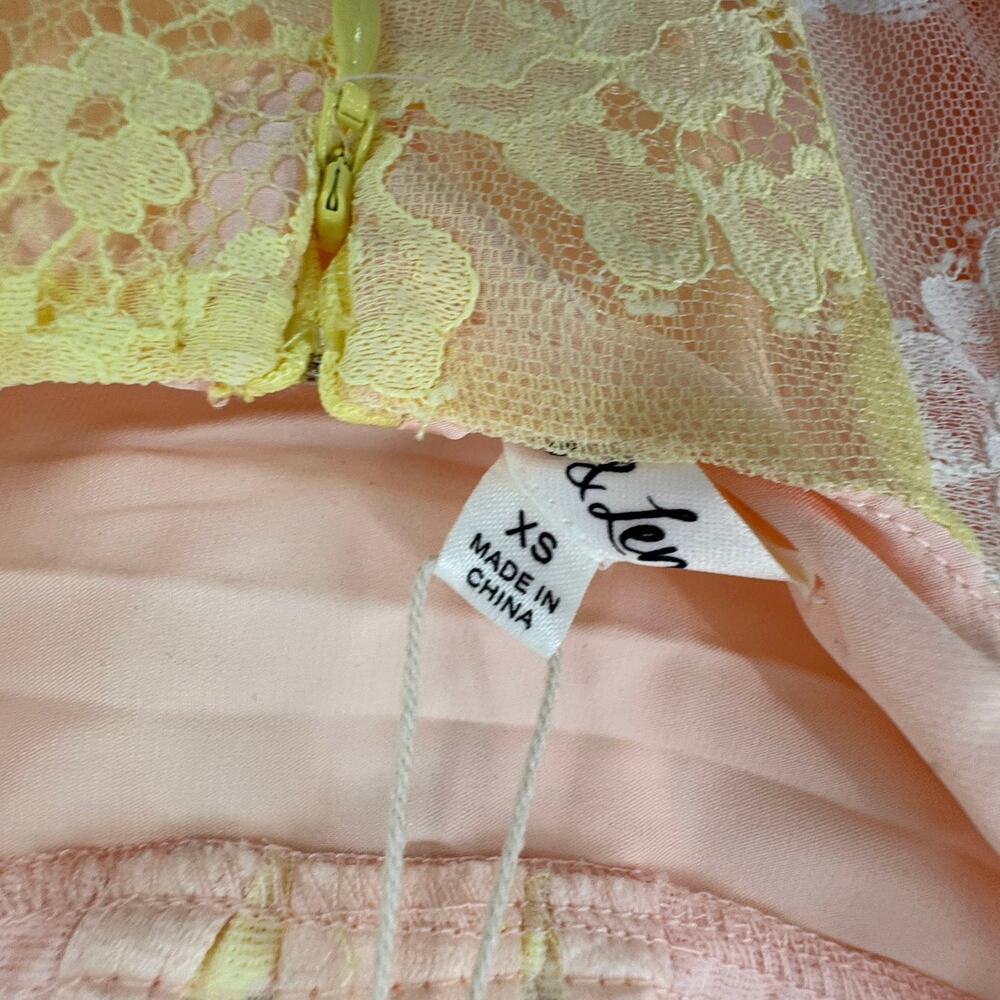 For Love & Lemons Women's Blossom Maxi Dress Sleeveless Multicolor Size XS NWT - Picture 10 of 13